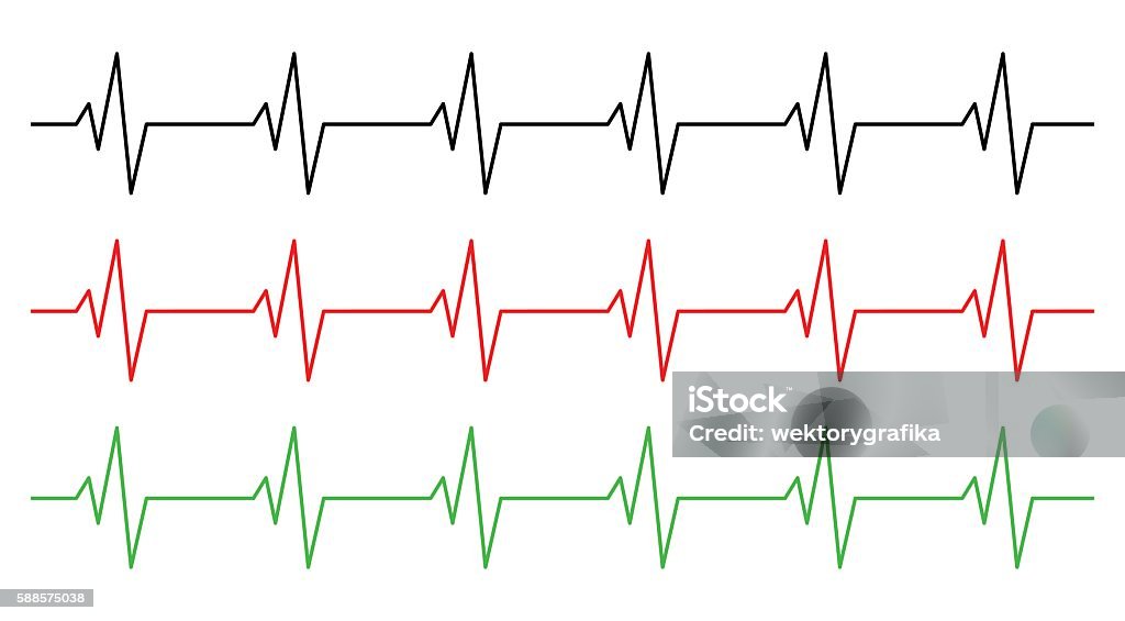 heart rhythm, ecg line vector symbol icon design. heart rhythm, ecg line vector symbol icon design. Beautiful illustration isolated on white background Electrocardiography stock vector