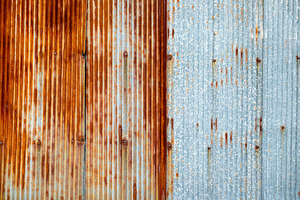 Zinc Fence stock photo