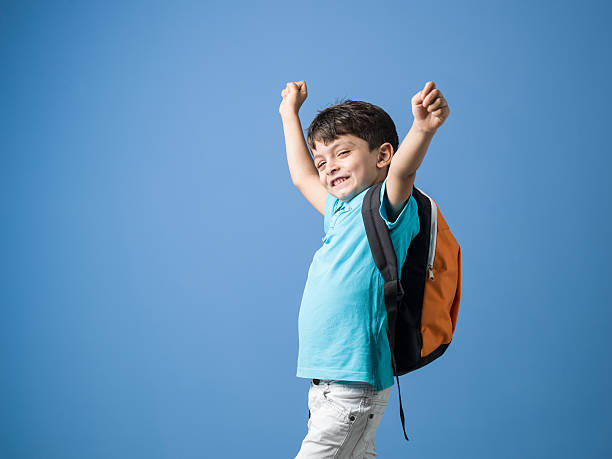 istock Little Schoolboy Ready For School 588576686