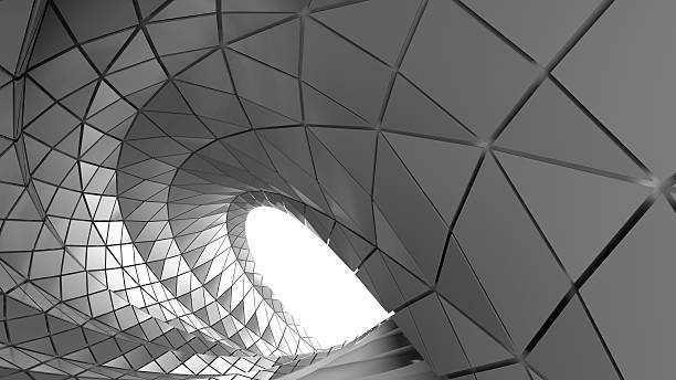 istock Abstract curve of tunnel 588577362