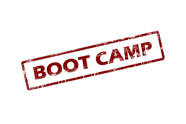 Rubber stamp with text boot camp inside Rubber stamp with text boot camp inside barracks photos stock pictures, royalty-free photos & images
