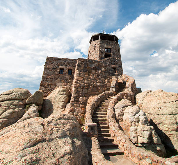 istock Harney Peak Lookout Tower in Custer State Park USA 588578132