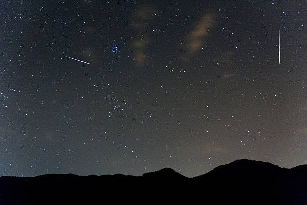 istock Shooting stars from the Perseids meteor shower 588580878
