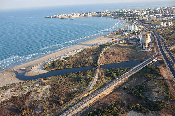 istock Mouth of Nahal Na'aman river. 588582446
