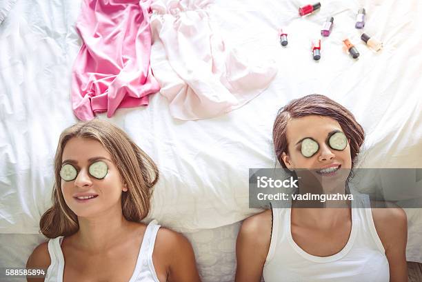 Girls At Home Stock Photo - Download Image Now - Bachelor, Girls, Young Adult