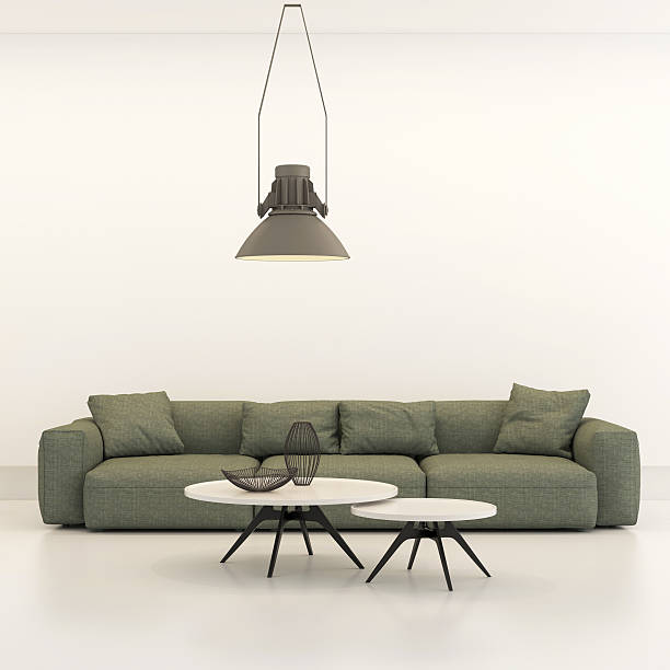 istock Modern minimalist style penthouse living room 588591486