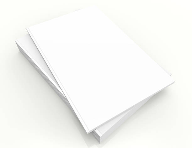 istock Blank book with white cover on white background. 588592400