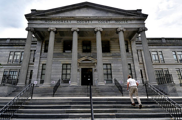 Montgomery County Court House, in Norristown, Pennsylvania stock photo
