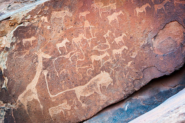 istock Rock art engravings in Damaraland, Namibia 588596238