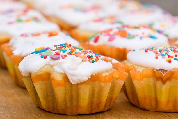 istock View of a freshly prepared Easter cupcake 588600720