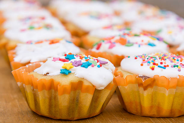 istock View of a freshly prepared Easter cupcake 588600756