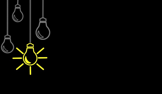 Inspiration Blackboard Design Light Bulb