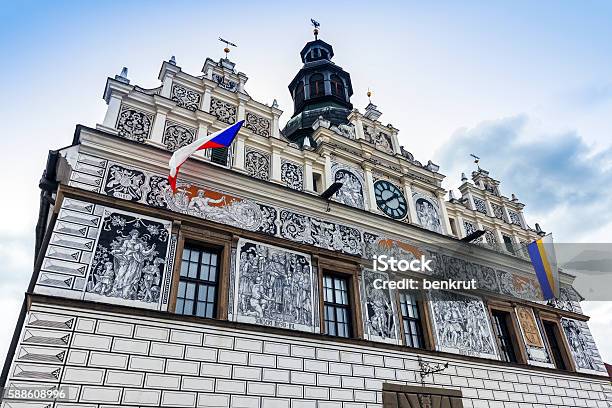Historic City Hall In Stribro Stock Photo - Download Image Now - Plzeň, Czech Republic, Architecture