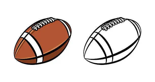 Vector illustration of American Football Ball Illustration