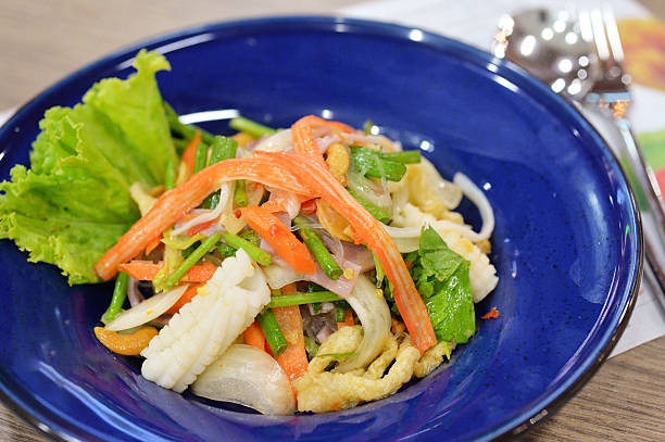 istock Seafood Spicy Salad 588618966