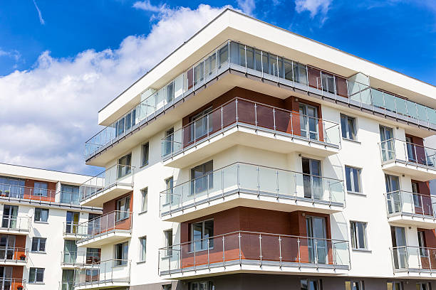 istock Modern apartment architecture, Warsaw, Poland 588622354