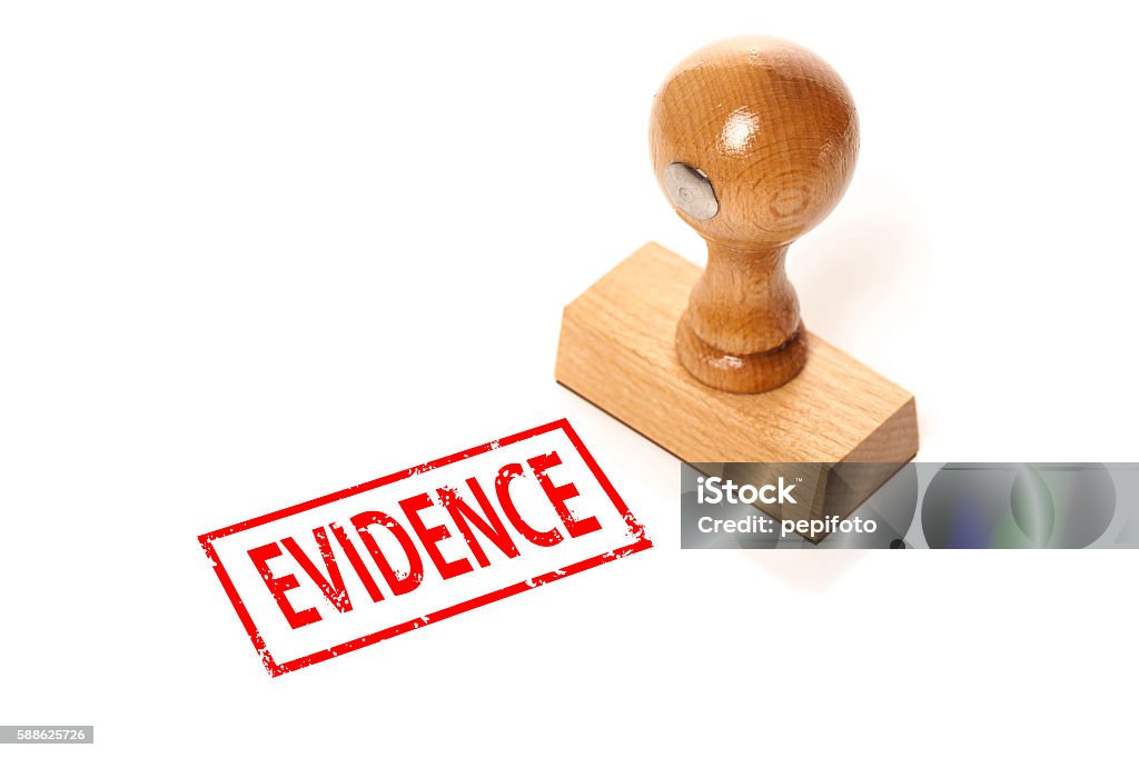 stamp "Evidence" stamp "Evidence" isolated on white background Evidence Stock Photo