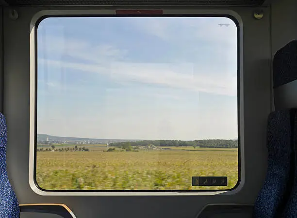 Photo of train window