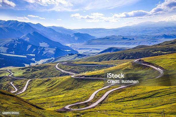 The Rugged Mountain Road Stock Photo - Download Image Now - Long, Footpath, Dirt Road