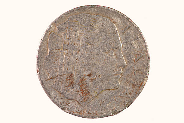istock Very old 20 Cent Lira Coin 588962214