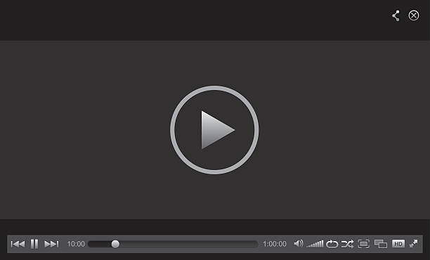 web player - hd camera stock illustrations
