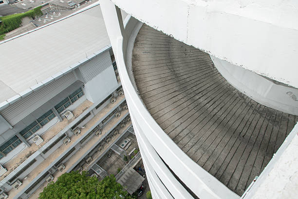 istock Spiral Car Park Ramp 588963368