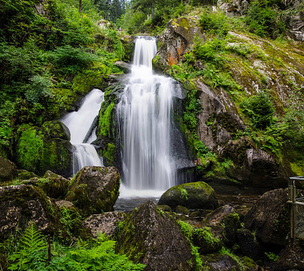 istock Picturesque waterfalls landscape in Germany, Triberg 588964184