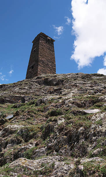 istock Georgia, Svaneti towers in mountains 588970036