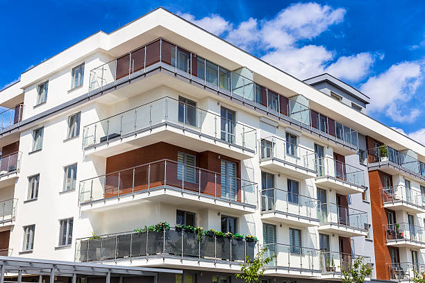 istock Modern apartment architecture, Warsaw, Poland 588977970