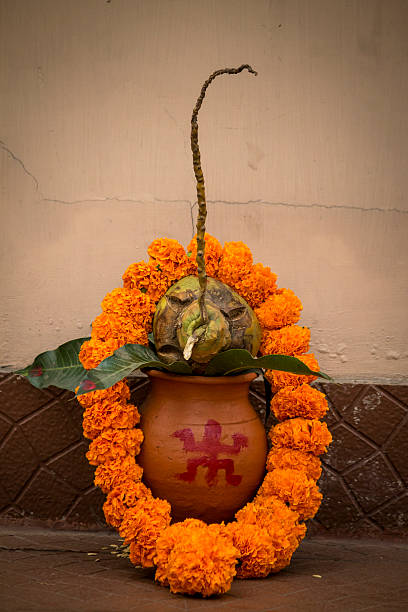 istock Auspiciousness symbol in Hinduism. 588978226