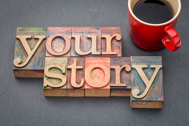 istock your story word abstract in wood type 588979616