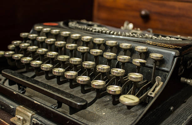 istock charming, elegant old typewriter used by poets and philosophers 588982546