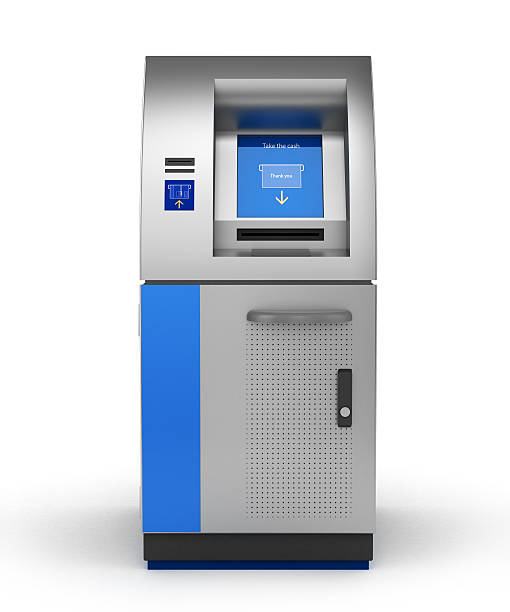 istock ATM Bank Cash Machine Isolated on white 3d 588984548