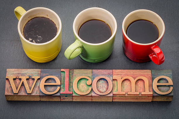 istock welcome sign in vintage wood type 588996410