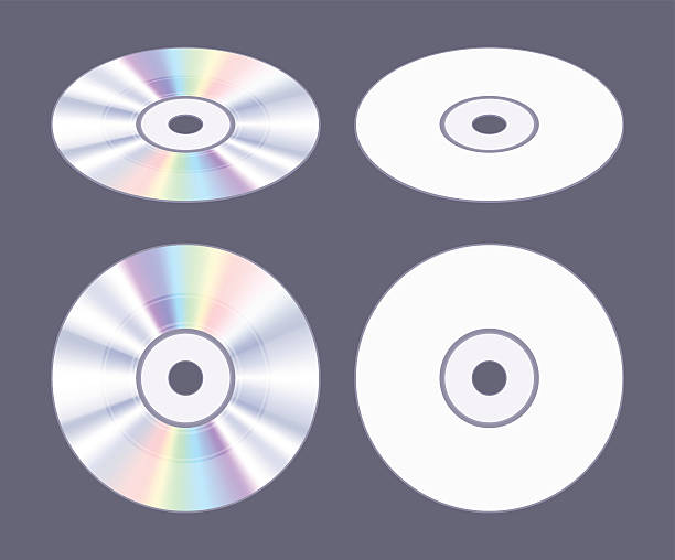 illustrations, cliparts, dessins animés et icônes de disque cd-dvd plat isométrique - digital video disk
