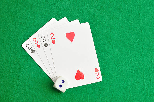 istock The different suit of the number 2 cards 589090052