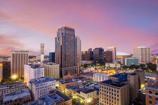 Downtown New Orleans, Louisiana, USA