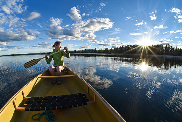 Woman Canoeing