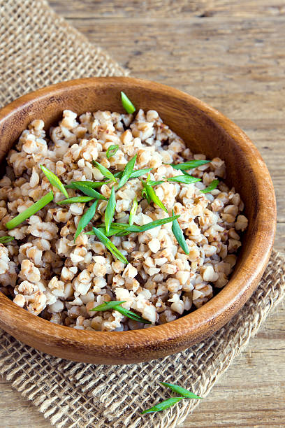 istock Organic buckwheat porridge 589100106