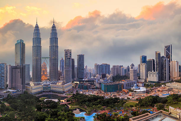 istock Kuala Lumper skyline at twilight 589104668