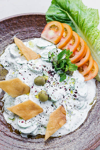 istock laban yoghurt cucumber middle eastern lebanese dip snack food 589107722