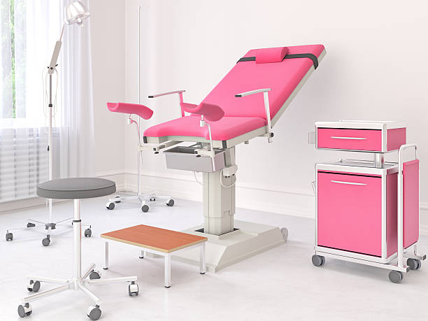 Gynecological room Gynecological chair in gynecological room home birth photos stock pictures, royalty-free photos & images