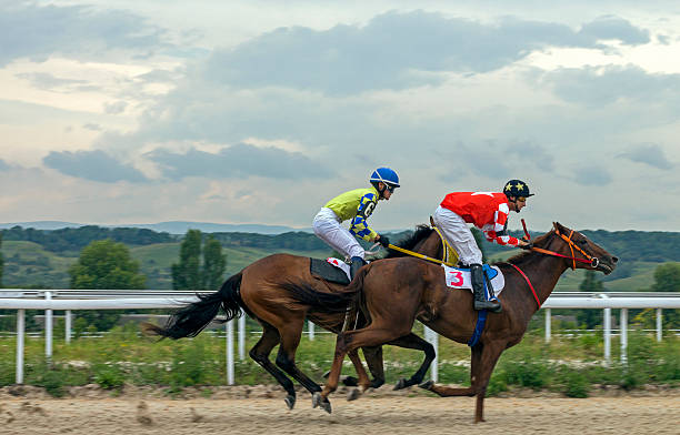 istock Horse racing in Pyatigorsk 589115066