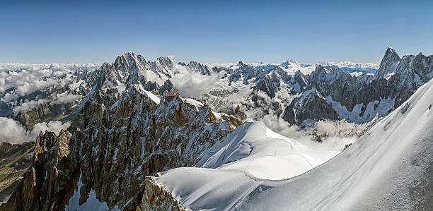 istock Snow-covered mountains in the Mont Blanc Mountain Range 589116238