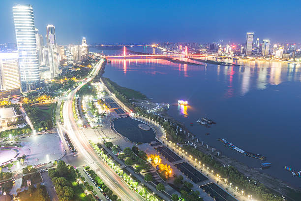 istock Bird view at Wuhan China 589118694