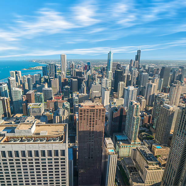 istock View of downtown Chicago from above 589119080
