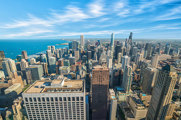 istock View of downtown Chicago from above 589119530