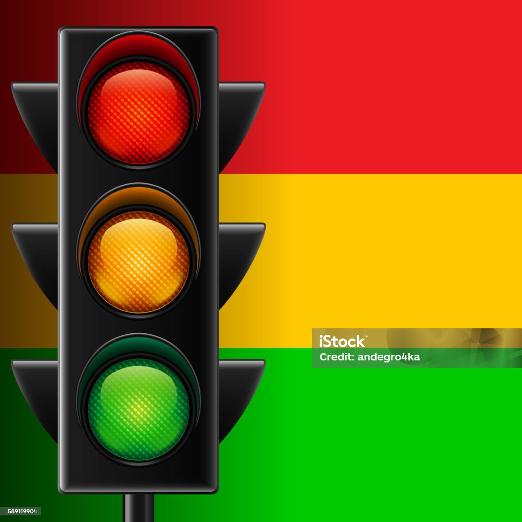 Đèn Giao Thông Trên Nền Sọc Hình minh họa Sẵn có - Tải xuống Hình ...