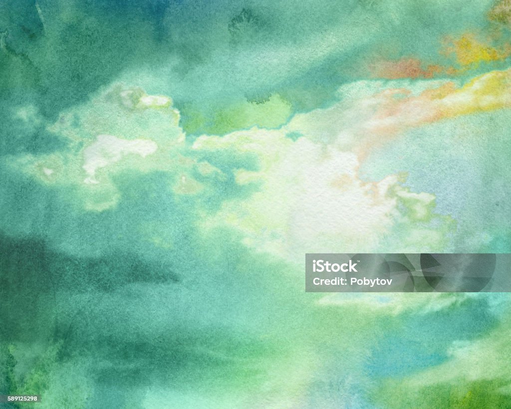 watercolor thundercloud watercolor background Watercolor Painting stock illustration