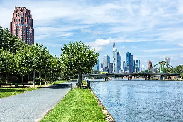 Frankfurt Skyline with Main River